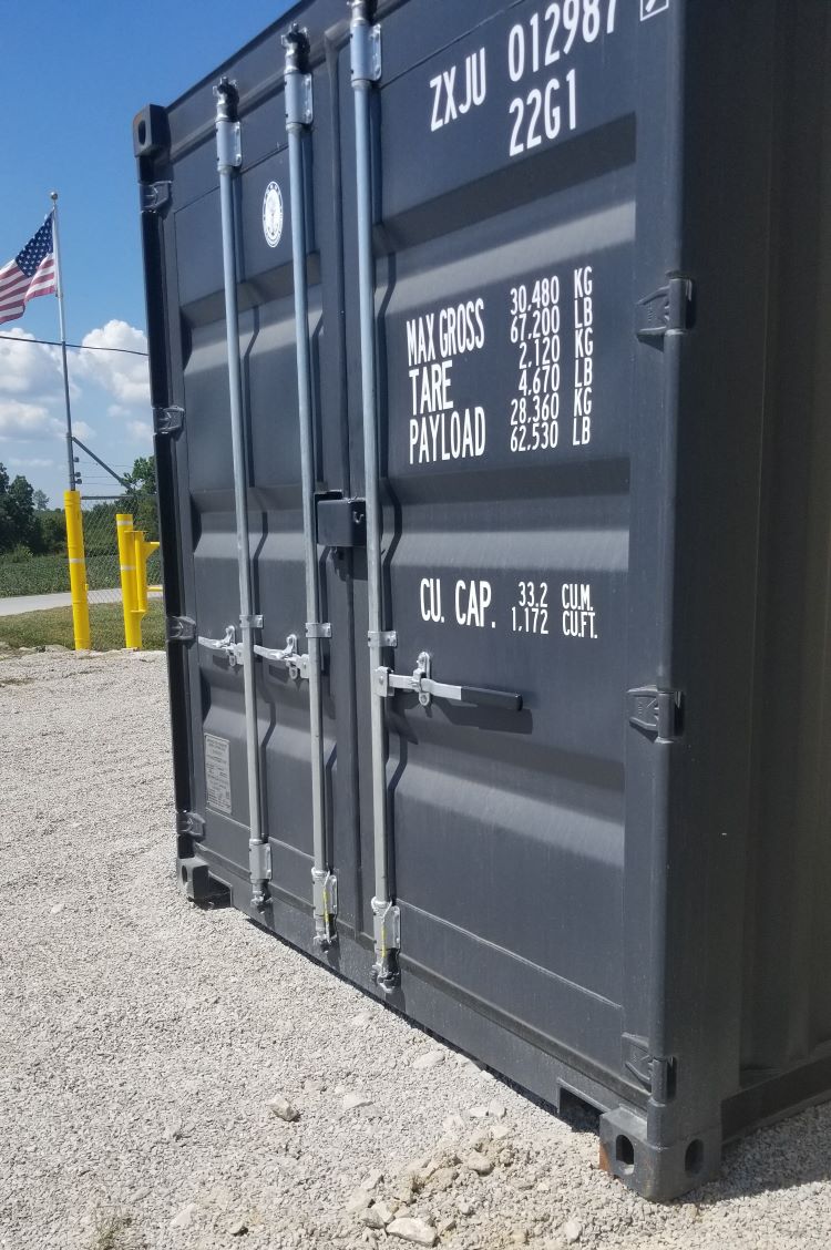 Main 2 - CARGO CONTAINER 20' NEW 1-TRIP
4-BAR HNDLE #7016 GRAY -