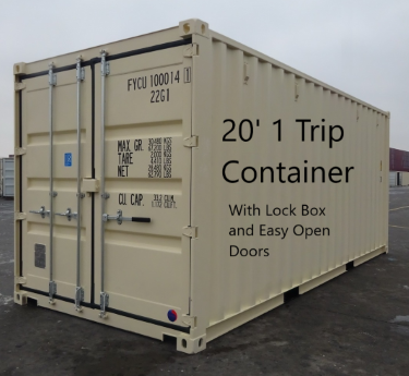 20' NEW 1-TRIP EASY-OPEN DOORS LIGHT BEIGE - A.W. Graham Lumber LLC