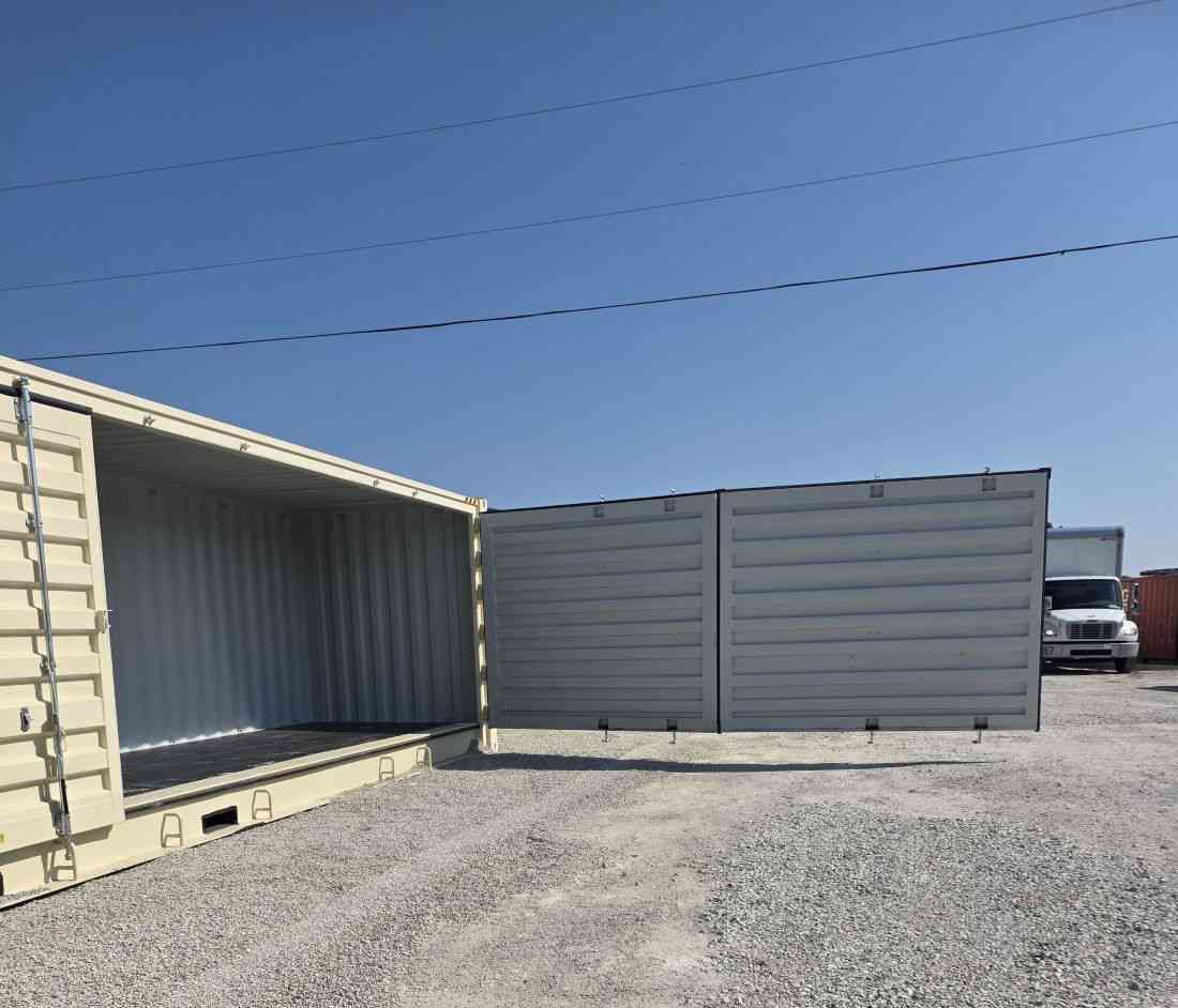 40' HI-CUBE OPEN SIDE LT BEIGE - A.W. Graham Lumber LLC