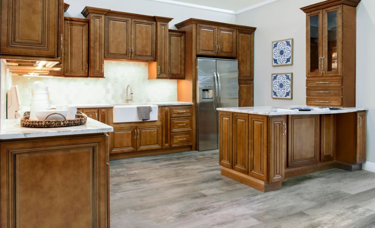 Main 4 - WALNUT RIDGE KITCHEN CABINETS CHARLESTON COFFEE GLAZE -
