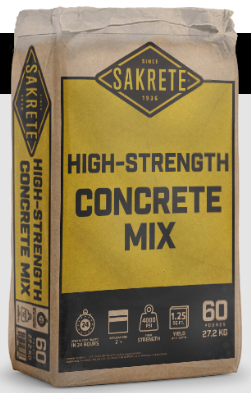 SAKRETE HIGH-STRENGTH CONCRETE MIX 80 LB - A.W. Graham Lumber LLC