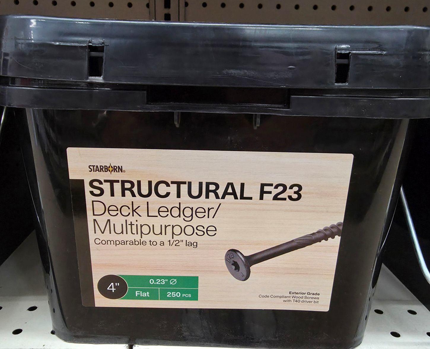 STARBORN F23 OUTDOOR WOOD SCREW 4" BOX/250 - A.W. Graham Lumber LLC