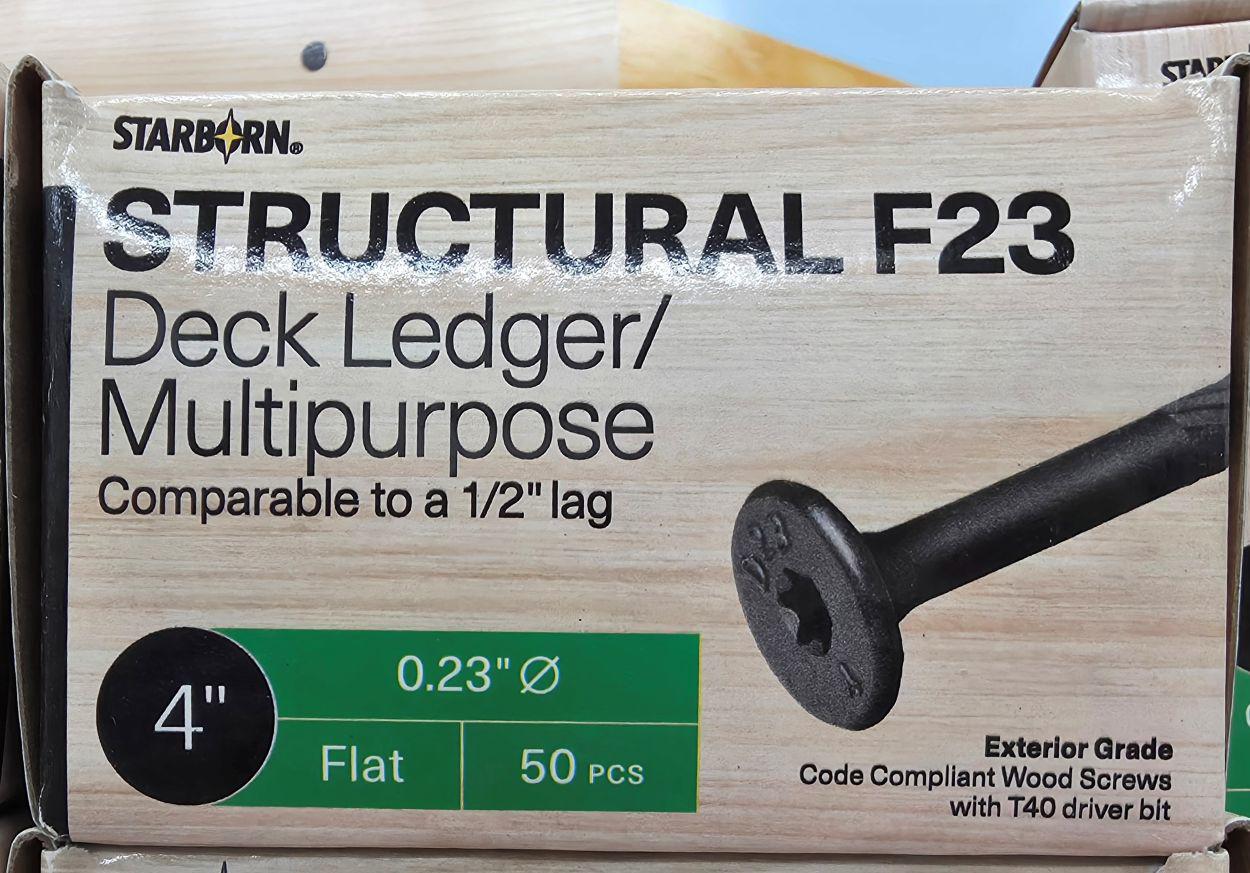 STARBORN F23 OUTDOOR WOOD SCREW 4" BX/50 - A.W. Graham Lumber LLC