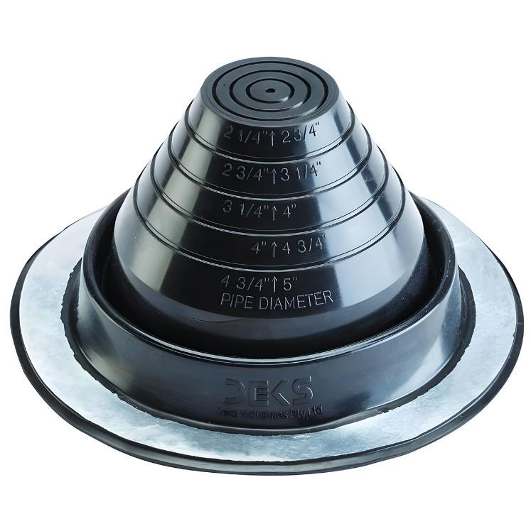 ROOF BOOT EPDM 4-1/4" - 7-1/2" ROUND BLACK  - A.W. Graham Lumber LLC