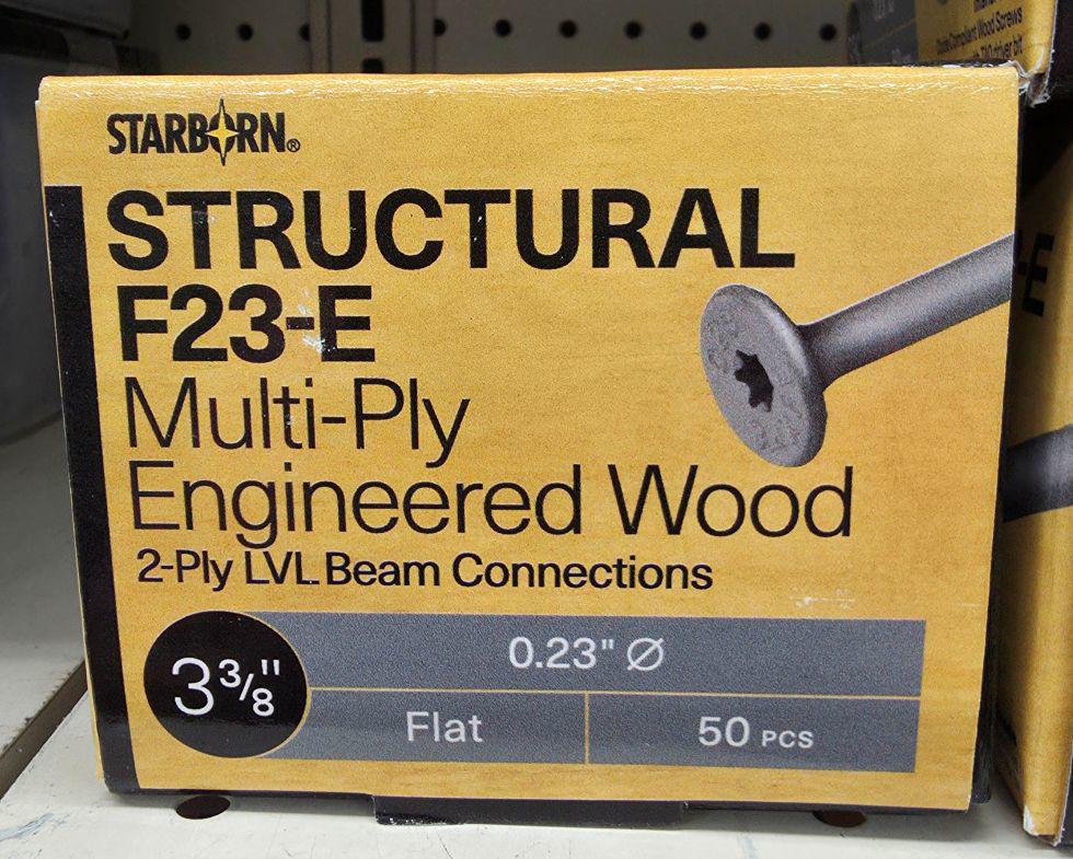 STARBORN F23 OUTDOOR WOOD SCREW 3-3/8" BOX/50 - A.W. Graham Lumber LLC
