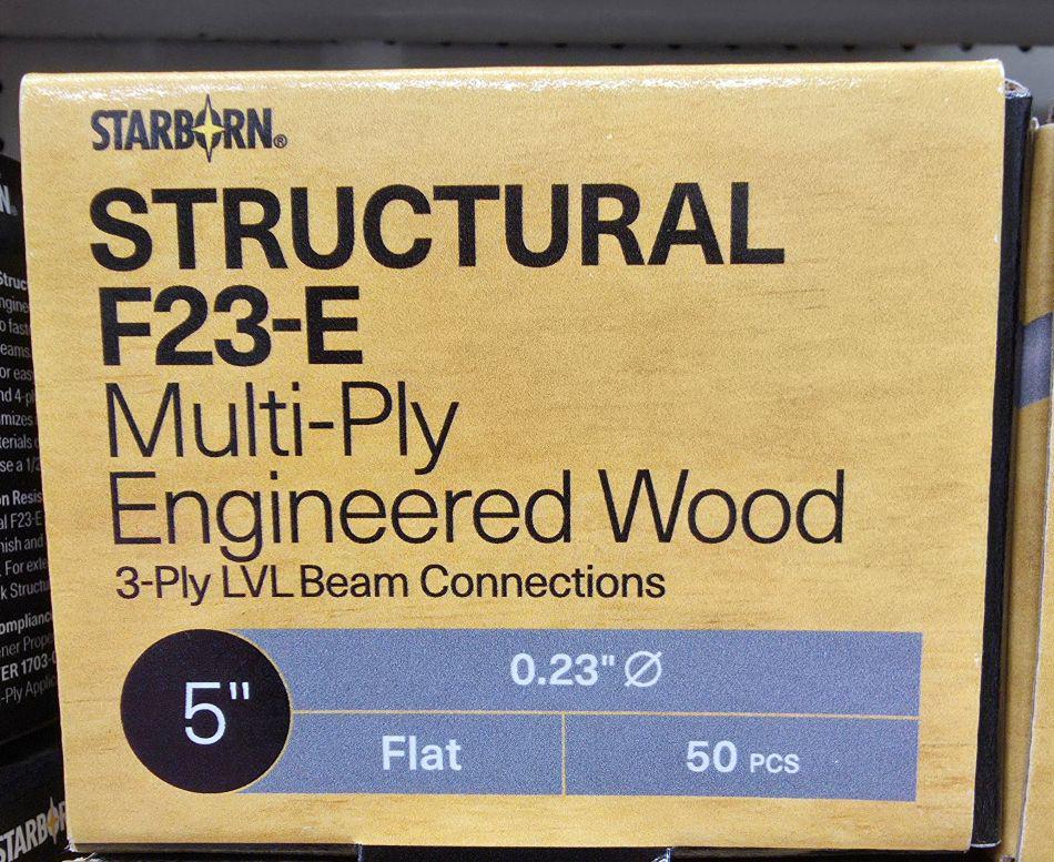 STARBORN F23E OUTDOOR WOOD SCREW 5" BOX/50 - A.W. Graham Lumber LLC