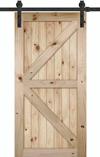 INTERIOR BARN DOOR 3/6 KNOTTY
PINE K-BAR V-GROOVED DOOR SLAB
42" - A.W. Graham Lumber LLC