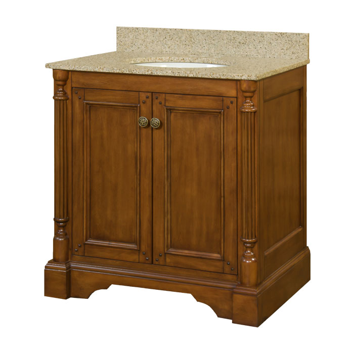 WALNUT RIDGE 30" FURNITURE VANITY RUSTIC WALNUT - A.W. Graham Lumber LLC
