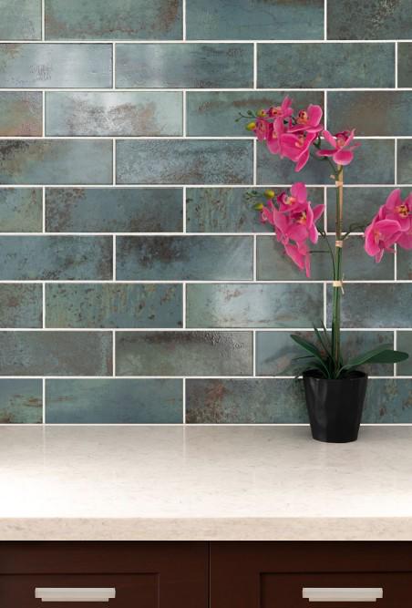 MARZA AQUA SUBWAY TILE 4x12 - A.W. Graham Lumber LLC
