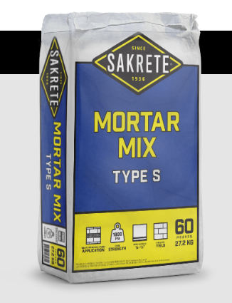 MORTAR MIX TYPE "S" 80LB  - A.W. Graham Lumber LLC