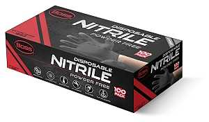 BOSS 4-MIL NITRILE GLOVES BLACK LARGE B21051-L BX/100 UPC: 662909084958 - A.W. Graham Lumber LLC