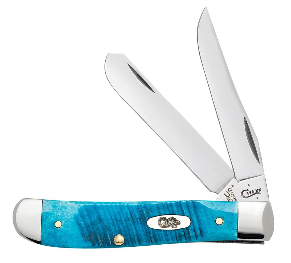 CASE 25593 2-BLADE MINI TRAPPER SAWCUT JIG CARIBBEAN BLUE - A.W. Graham Lumber LLC