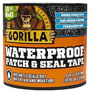 GORILLA 4" X 10' PATCH & SEAL
TAPE BLACK #4612502
UPC: 052427005403 - A.W. Graham Lumber LLC
