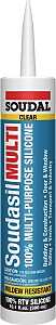 SOUDAL CLEAR SILICONE SEALANT
10.1OZ #146893
UPC: 787930071279 - A.W. Graham Lumber LLC