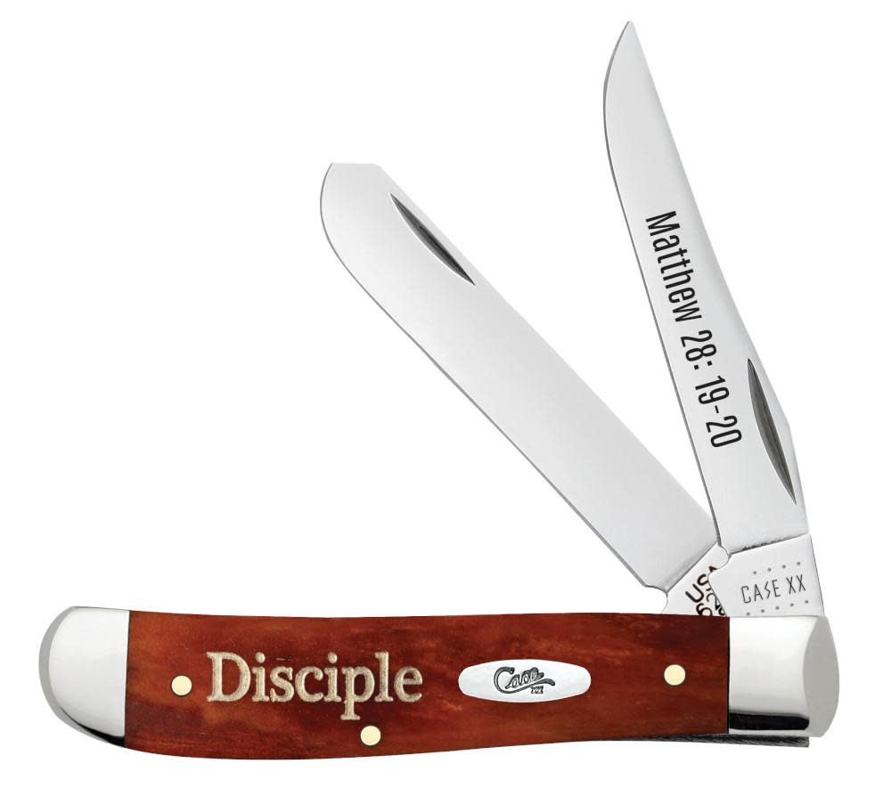 CASE 60868 2-BLADE MINI TRAPPER SM CHESTNUT BONE "DISCIPLE"  - A.W. Graham Lumber LLC