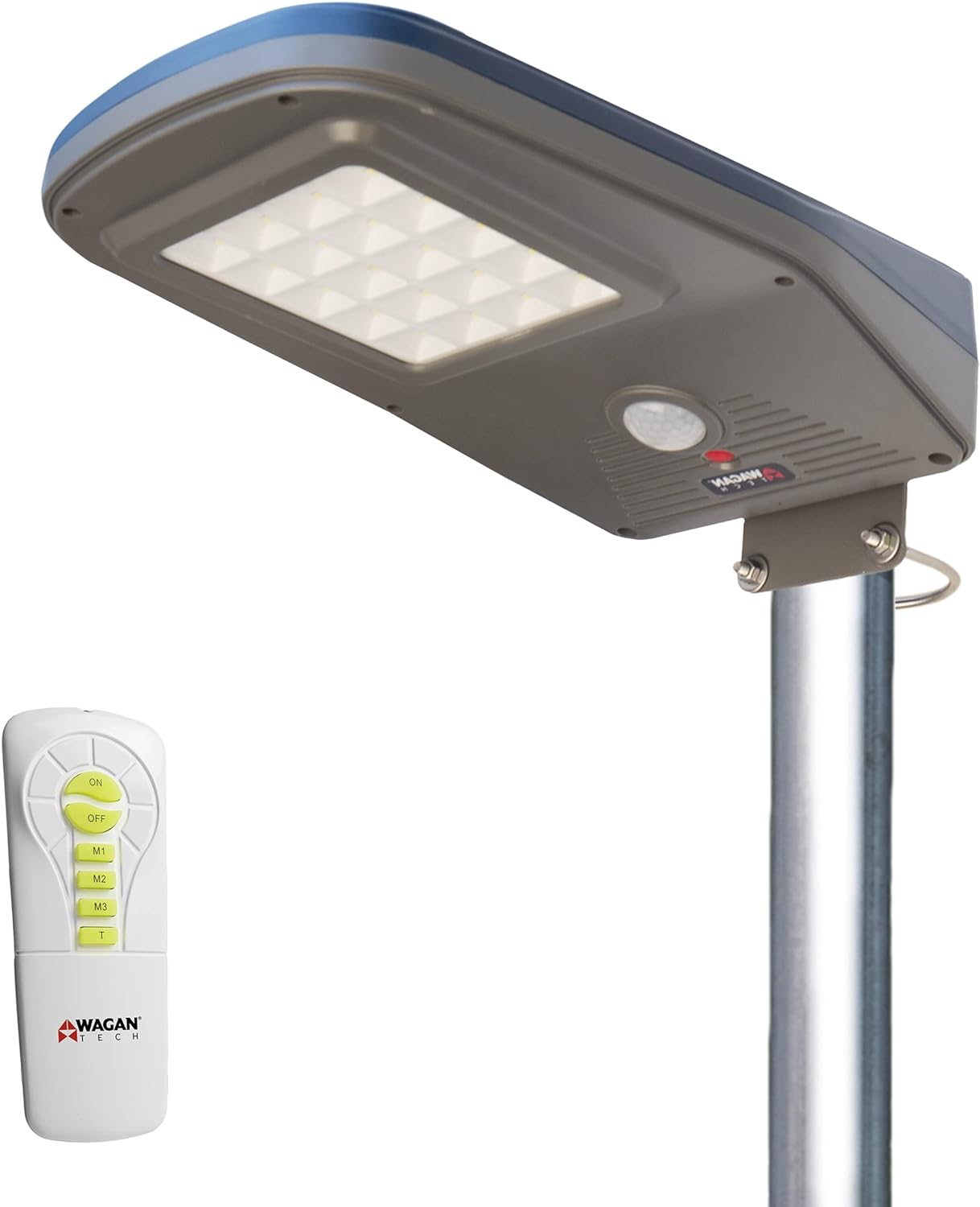 WAGAN TECH FLOODLIGHT 3000 SOLAR
+ LED W/REMOTE EL8591
UPC: 084367085917 - A.W. Graham Lumber LLC