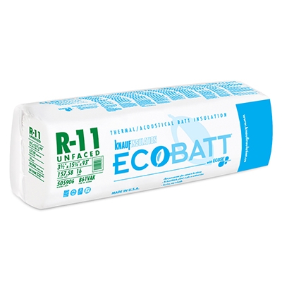 KNAUF R11 (3-1/2") 15-1/4" x 93" UNFACED BATT - A.W. Graham Lumber LLC
