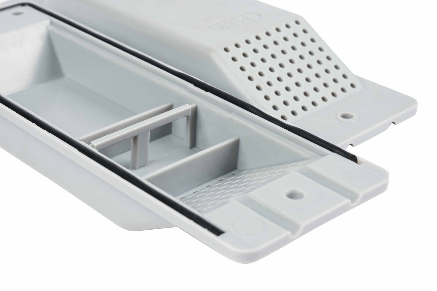 CONATINER AIR VENT LT GRAY 2.6"
x 8" ABS PLASTIC - A.W. Graham Lumber LLC