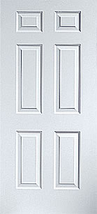 6 PANEL STEEL DOOR 2/8 LH 4-9/16" JAMB  - A.W. Graham Lumber LLC