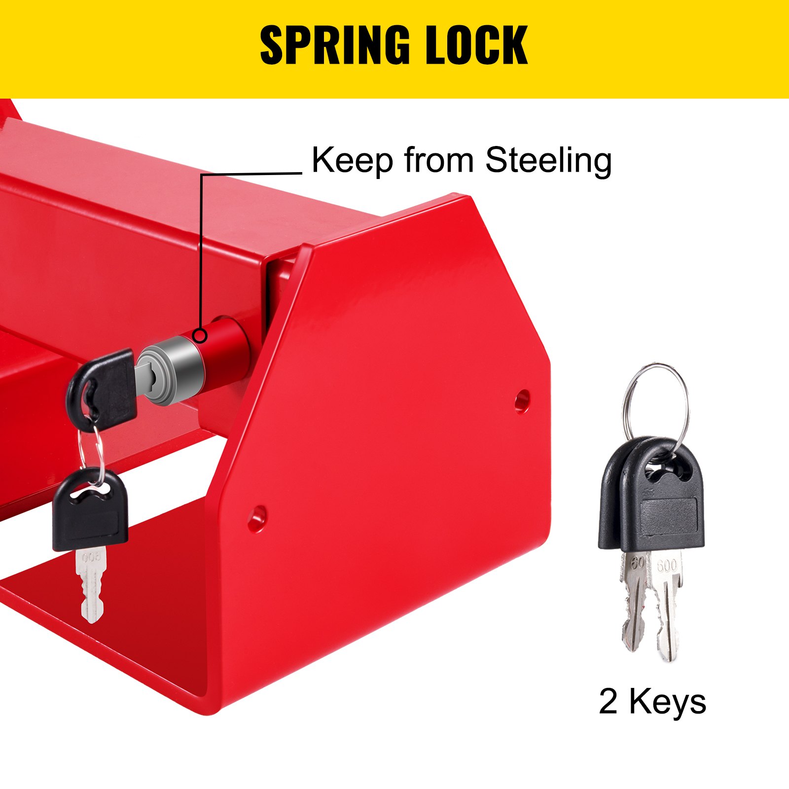 Main 2 - CARGO CONTAINER LOCK 16" RED W/2
KEYS -