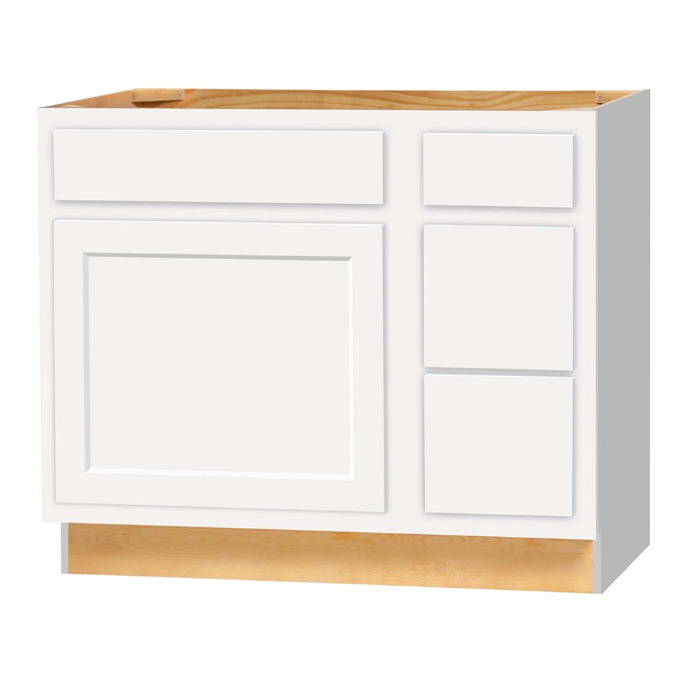 KITCHEN KOMPACT 36" VANITY CABINET D-WHITE - A.W. Graham Lumber LLC