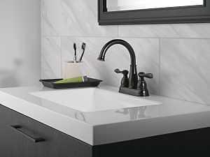 DELTA WINDEMERE 2-HANDLE BATH FAUCET OIL RUBBED BRONZE - A.W. Graham Lumber LLC