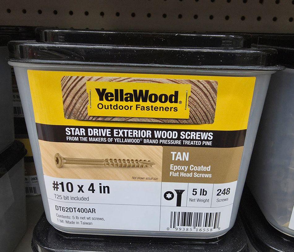 DECKFAST OUTDOOR WOOD SCREWS 4" 5LB - A.W. Graham Lumber LLC