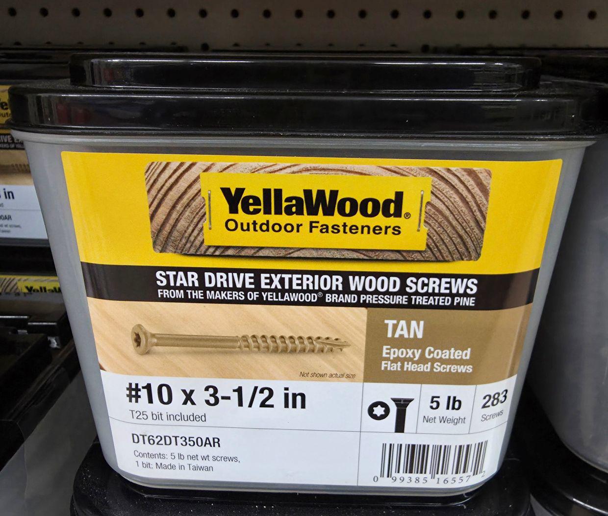 DECKFAST OUTDOOR WOOD SCREWS 3-1/2" 5LB - A.W. Graham Lumber LLC