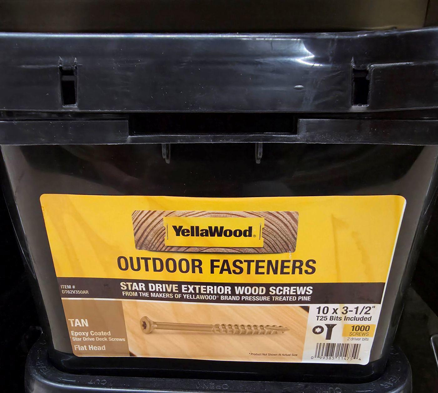 DECKFAST OUTDOOR WOOD SCREWS 3-1/2" PAIL/1000 - A.W. Graham Lumber LLC