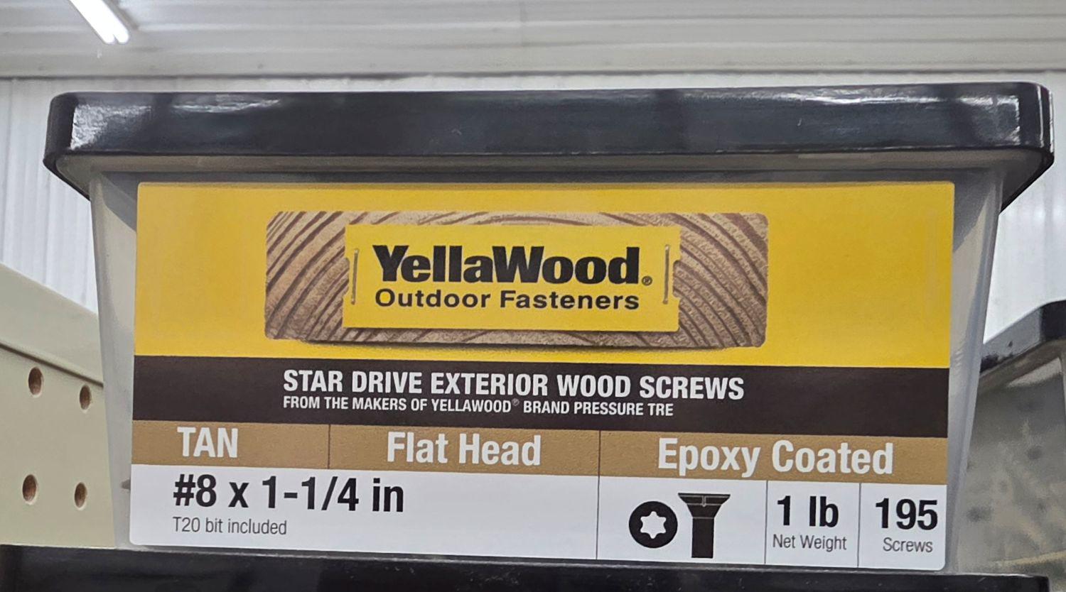 DECKFAST OUTDOOR WOOD SCREWS 1-1/4" 1LB - A.W. Graham Lumber LLC