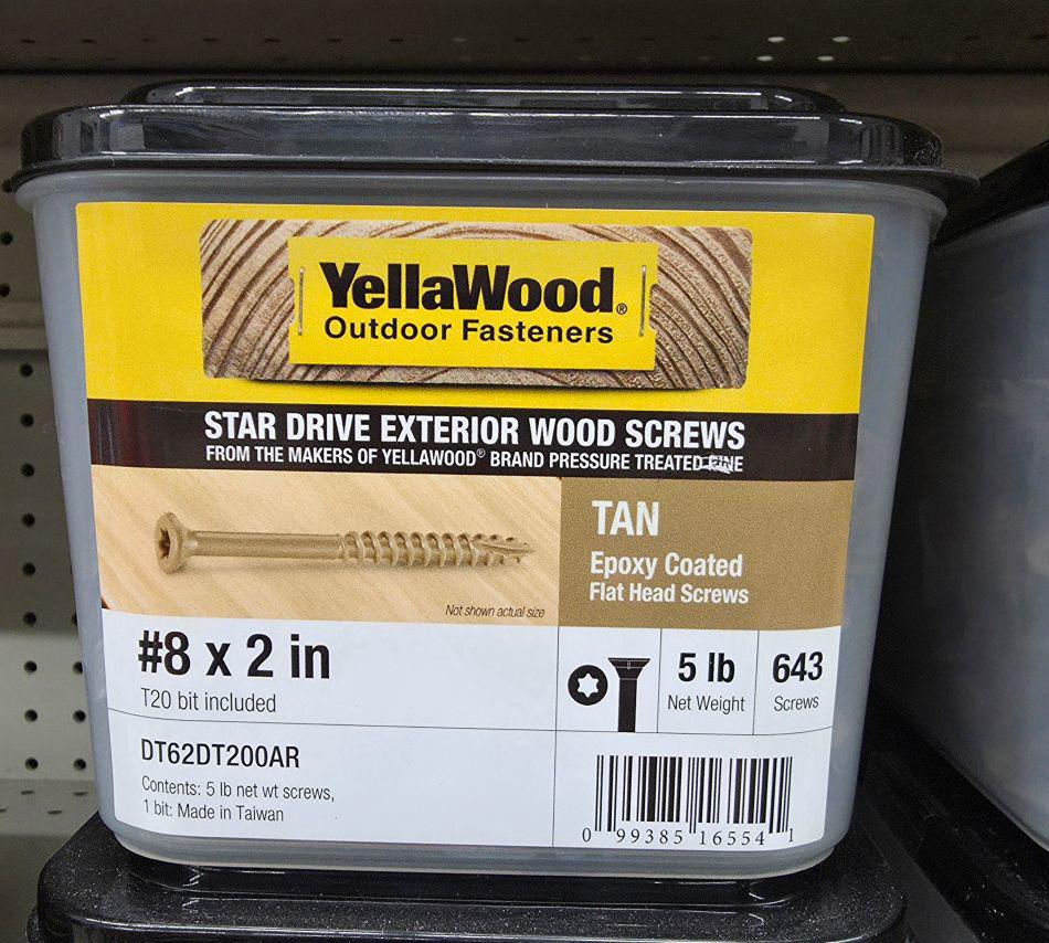 DECKFAST OUTDOOR WOOD SCREWS 2" 5LB - A.W. Graham Lumber LLC
