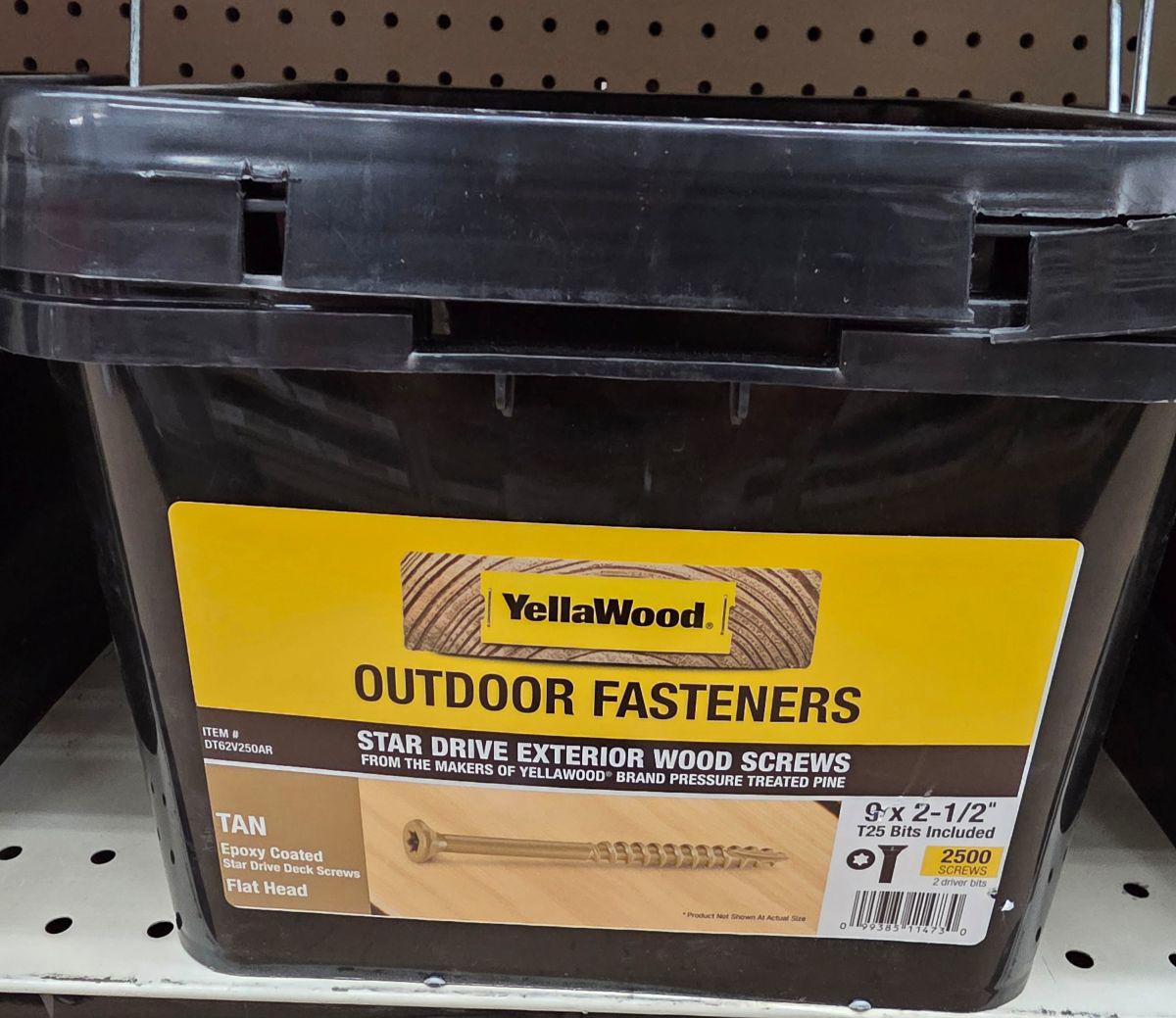 DECKFAST OUTDOOR WOOD SCREWS 2-1/2" PAIL 2500 - A.W. Graham Lumber LLC