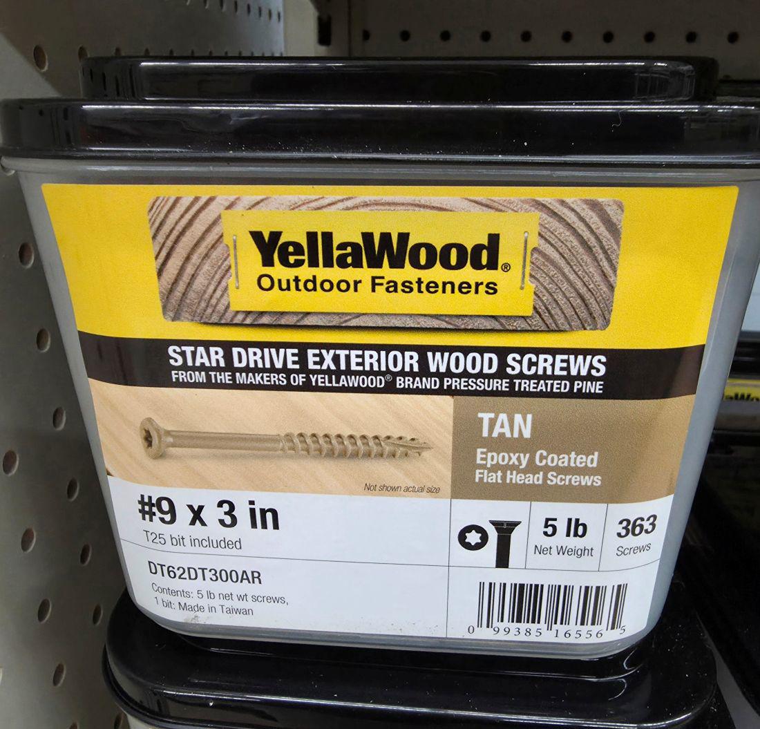 DECKFAST OUTDOOR WOOD SCREWS 3" 5LB - A.W. Graham Lumber LLC