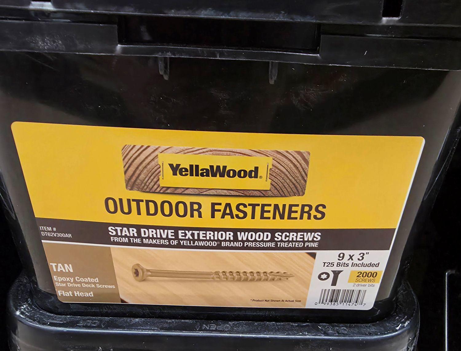DECKFAST OUTDOOR WOOD SCREWS 3" PAIL 2000 - A.W. Graham Lumber LLC