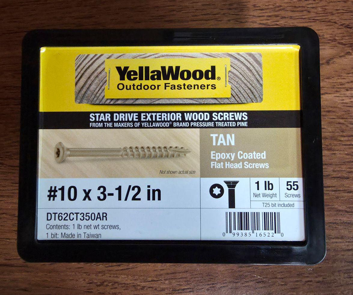 DECKFAST OUTDOOR WOOD SCREWS 3-1/2" 1LB - A.W. Graham Lumber LLC