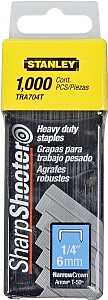 Main 1 - STANLEY TRA704T STAPLE HD 1/4"
CROWN PK/1000 *PROMO PRICE
LIMITED TO STOCK ON HAND ONLY* -
