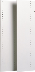 Main 1 - EASY TRACK RV1447 VERTICAL CLOSET PANELS WHITE 48" PK/2  5/8" PARTICLE BOARD INCLUDES: Instructions  -