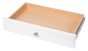 Main 1 - EASY TRACK RD04 DELUXE DRAWER WHITE 4" x 24" INCLUDES: Drawer Glides and Hardware -