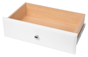 Main 1 - EASY TRACK RD08 DELUXE DRAWER WHITE 8" x 24" INCLUDES: Drawer Glides and Hardware -