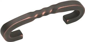 Main 1 - AMEROCK 4-1/8" OIL RUBBED
BRNZROPE CABINET PULL -