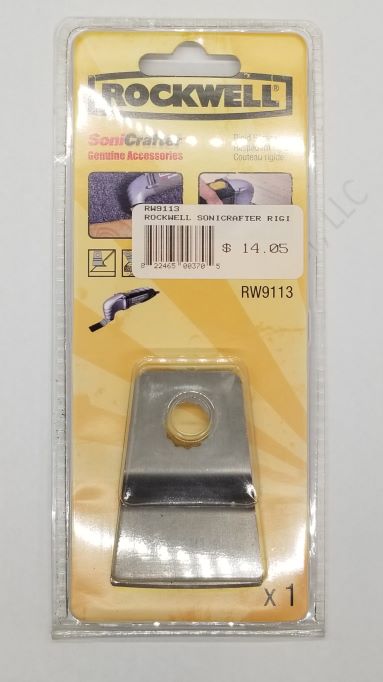 ROCKWELL SONICRAFTER RIGID SCRAPING BLADE #RW9113 **DISCONTINUED** NO RETURNS - A.W. Graham Lumber LLC