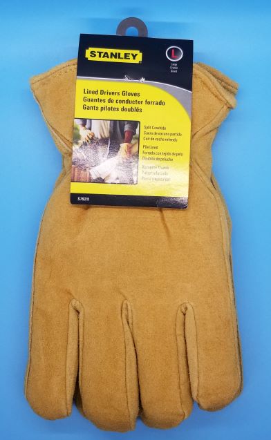 STANLEY S79211 LARGE PILE LINED DRIVER GLOVES - A.W. Graham Lumber LLC