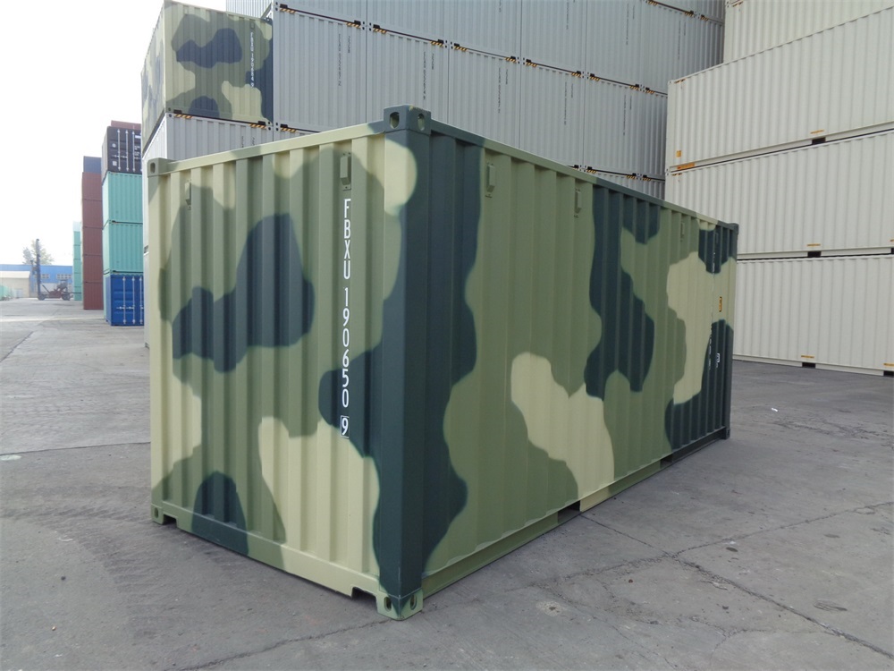 CAMO CARGO CONTAINER 20' NEW
1-TRIPPER CAMO * CAMO * CAMO *
New 1 Trip Unit / 2 Doors on 1
End of Container - A.W. Graham Lumber LLC