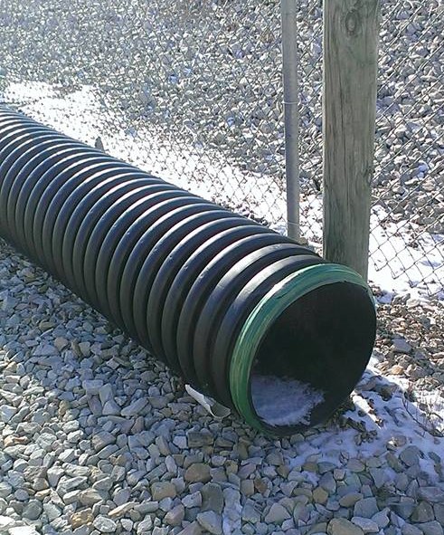 CULVERT PIPE PLASTIC DOUBLE WALL 12" x 10' BELLED END - A.W. Graham Lumber LLC